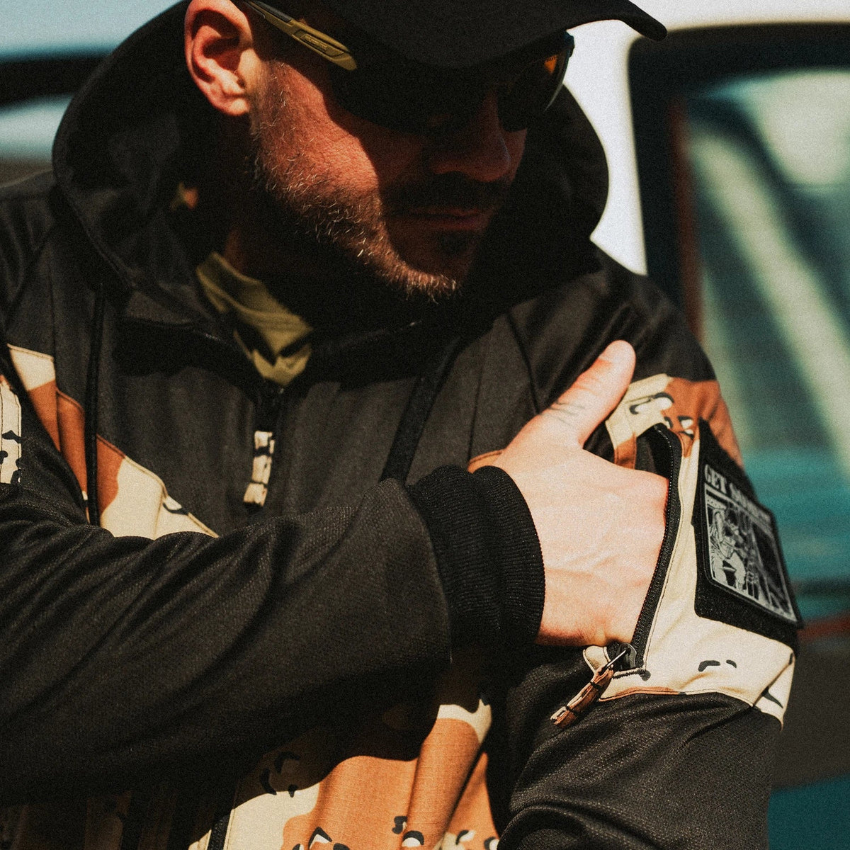 Helikon-Tex ROGUE HOODIE geacă, BLACK/MULTICAM