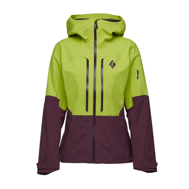 Black Diamond Recon Lt Stretch Shell geacă de schi pentru femei, aloe-blackberry