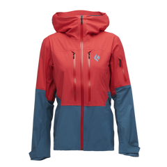 Black Diamond Recon Lt Stretch Shell geacă de schi pentru femei, coral red-creek blue