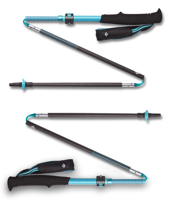 Black Diamond Distance Carbon Flz bețe de trekking pentru femei, dark patina