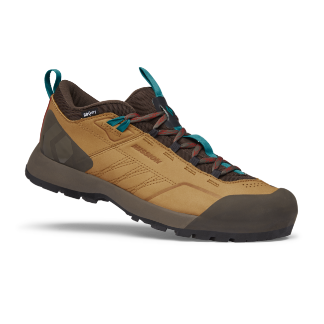 Black Diamond Mission Low Waterproof Approach pantofi din piele pentru bărbați, amber-cafe brown