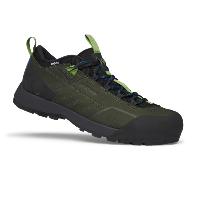 Black Diamond Mission Low Approach pantofi din piele pentru bărbați Waterproof, cypress-black
