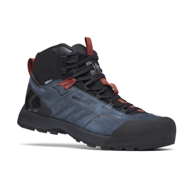 Black Diamond Mission Mid bocanci din piele pentru bărbați Waterproof Approach, eclipse-red rock