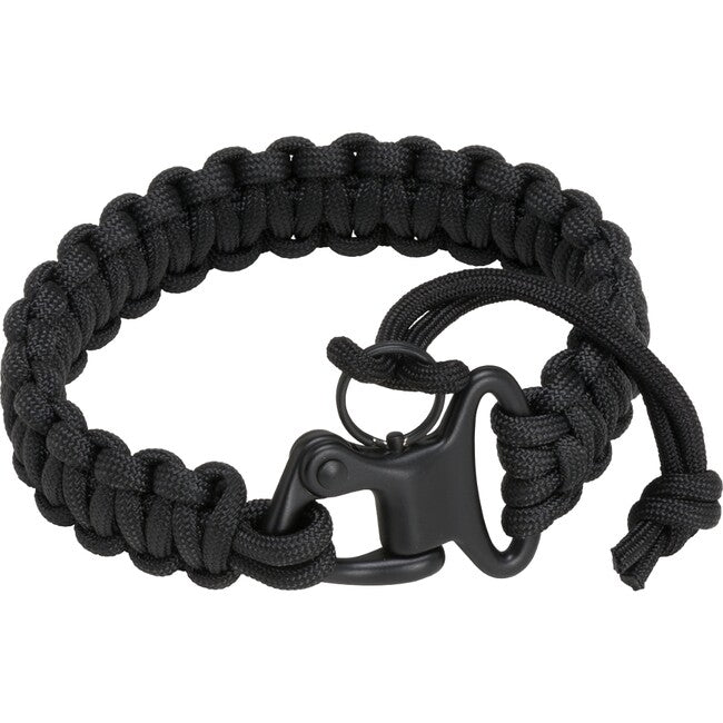 BlackField brățară Paracord cu carabinieră, neagră