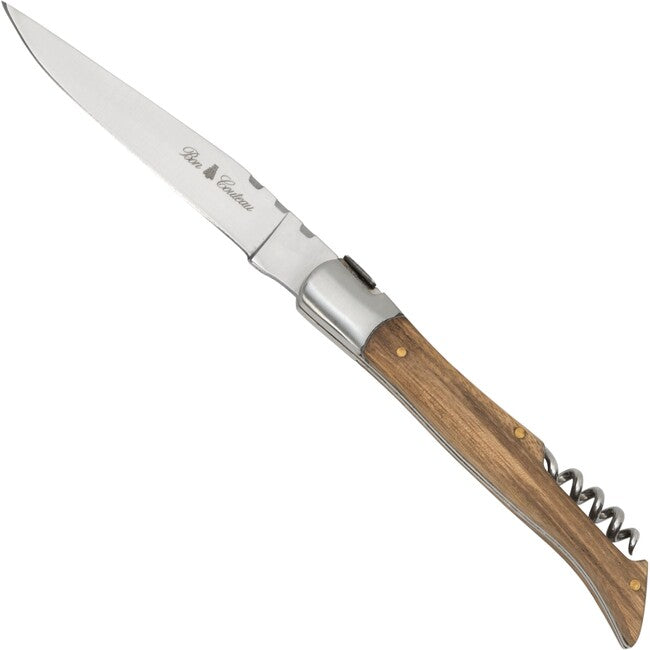 Bon Couteau Zebraholz briceag Korkenz