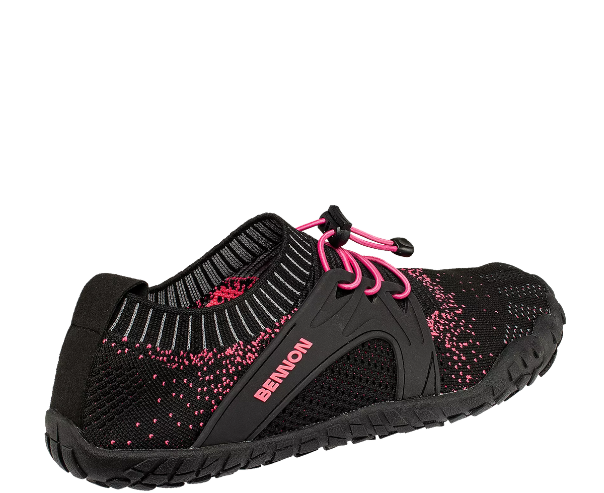BENNON BOSKY pantofi barefoot, negri/roz