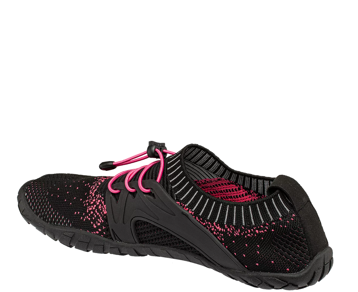 BENNON BOSKY pantofi barefoot, negri/roz