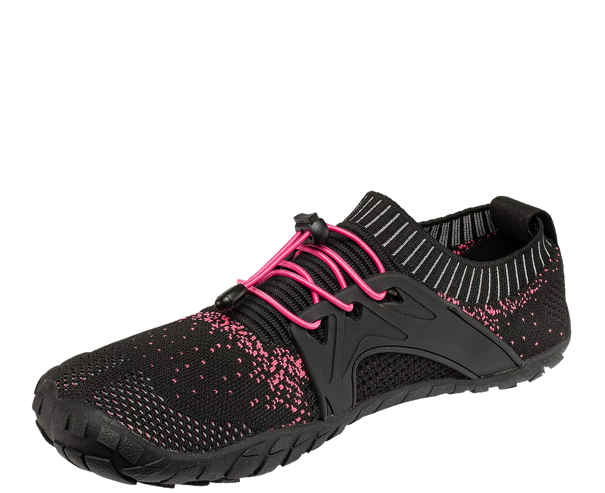 BENNON BOSKY pantofi barefoot, negri/roz