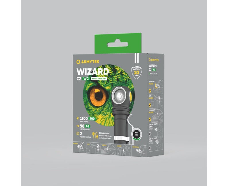 ArmyTek Wizard C2 WG lanternă frontală LED alimentare acumulator White 1100 lm