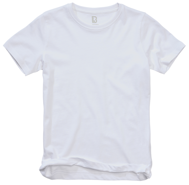 Brandit tricou pentru copii cu mânecă scurtă, alb