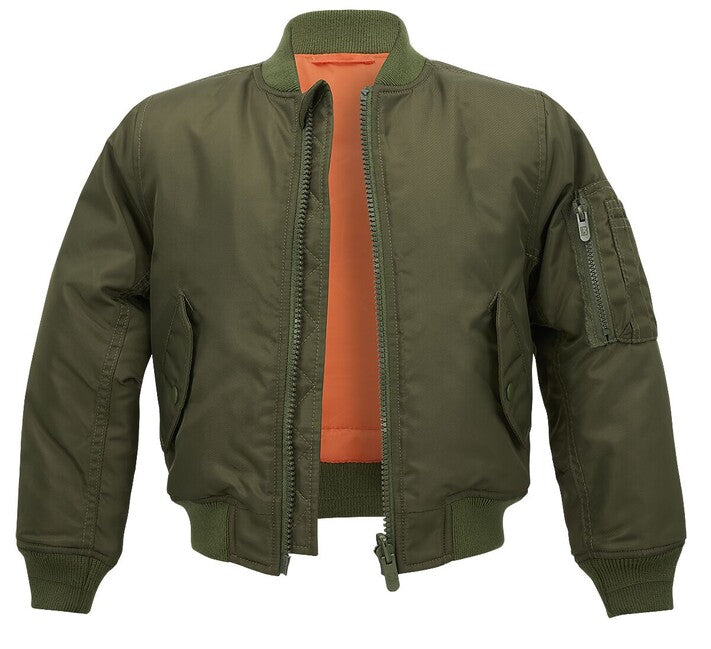 Brandit MA1 bomber pentru copii, oliv