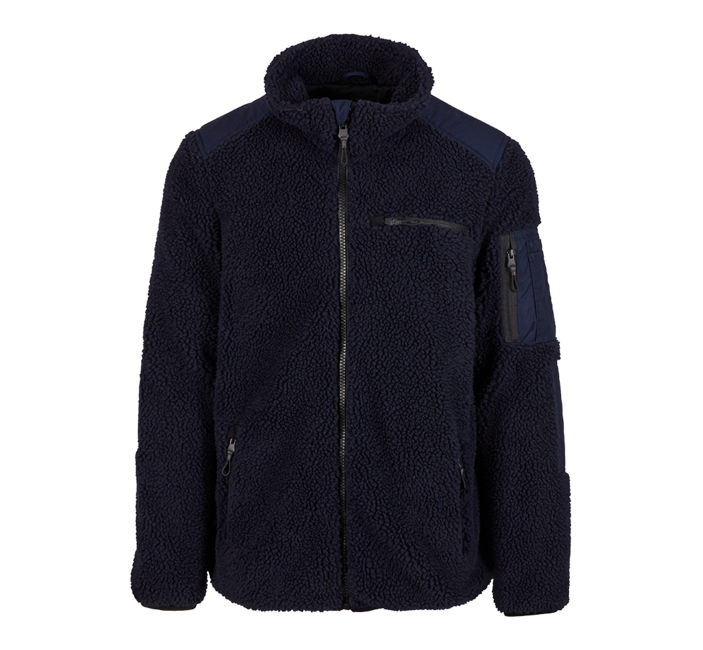 Brandit Ramble geacă fleece pentru bărbați Teddyfleece, bleumarin