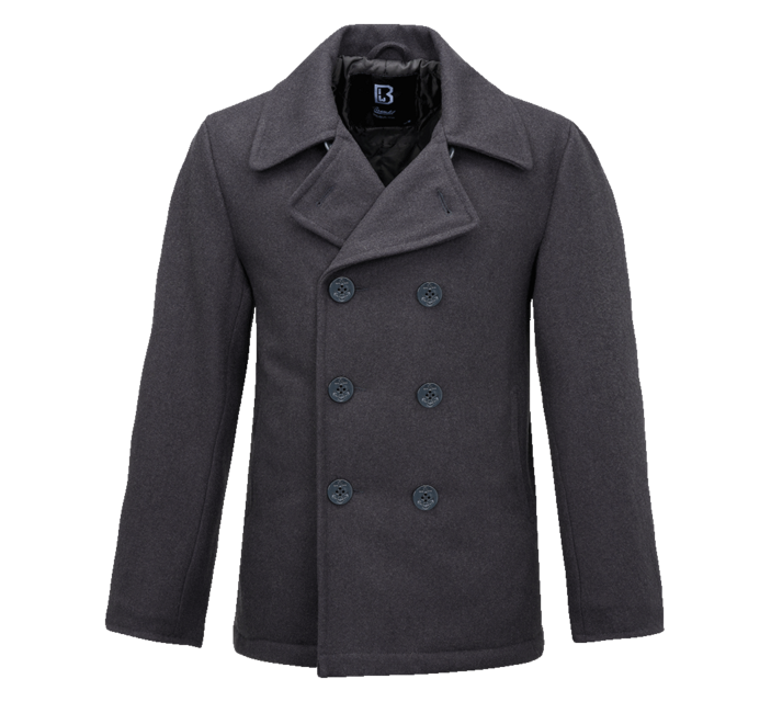 Brandit Pea Coat pardesiu, anthracite