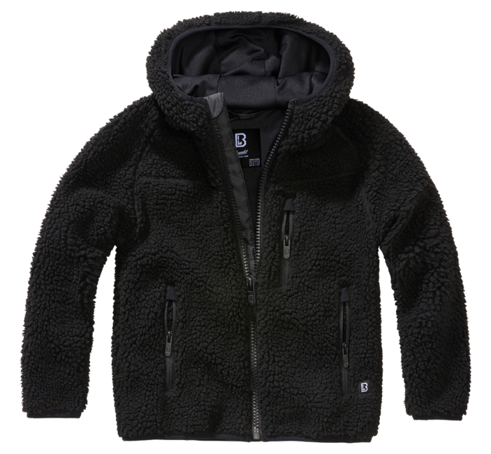 Brandit Teddy geacă fleece pentru copii, neagră