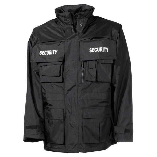 MFH Security geacă impermeabilă, neagră