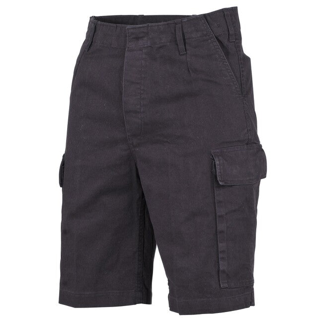 MFH BW bermude moleskin, negru-stonewashed
