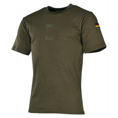 MFH BW Tropical tricou cu steme naționale, OD green