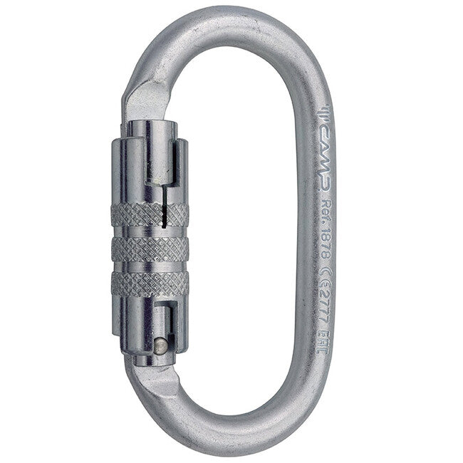 CAMP 2Lock Steel Oval Pro carabinieră ovală din oțel cu zăvor automat