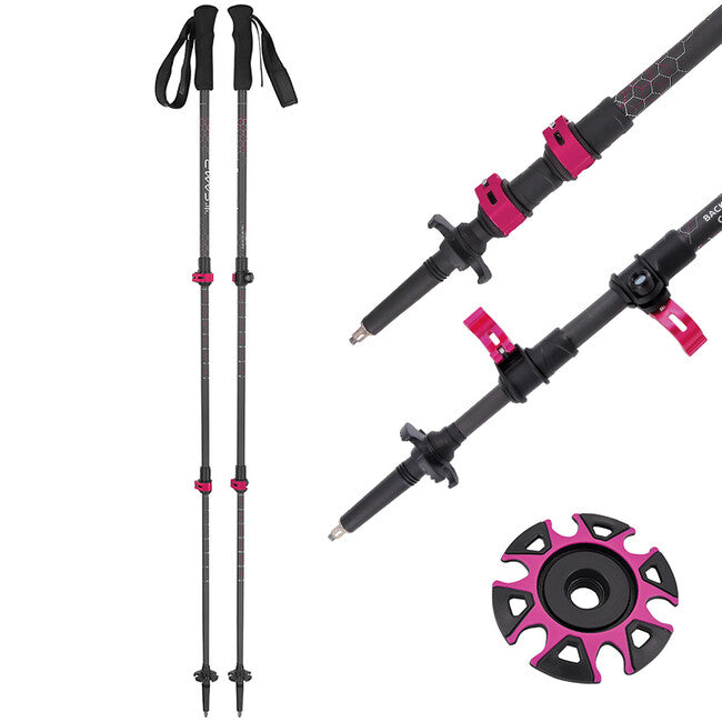 CAMP Backcountry Carbon W bețe de trekking pentru femei, 66 - 125 cm