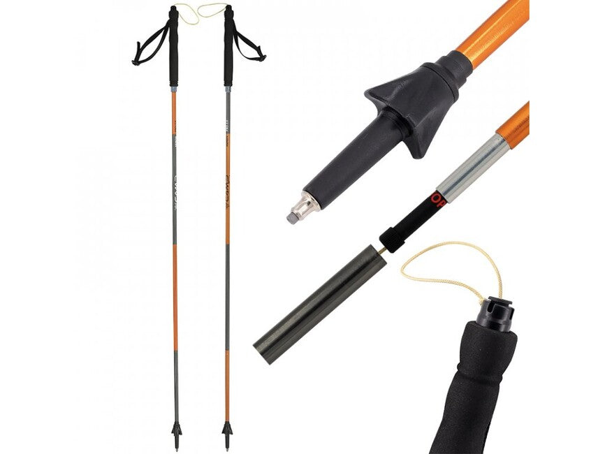 CAMP Xenon Pro 2 bețe de alergare ușoare pliabile 115-135 cm