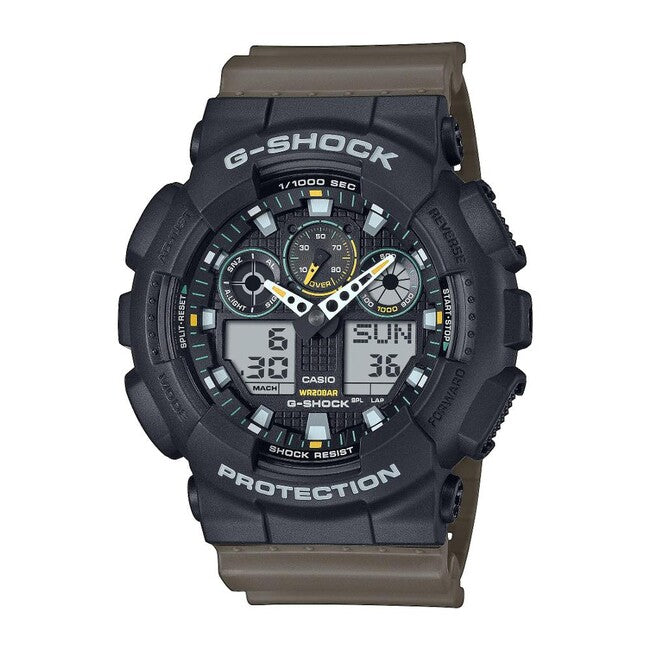 Casio G-Shock GA-100TU-1A3ER ceas, negru/maro