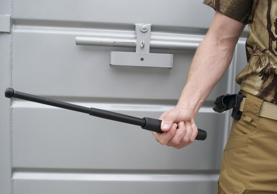 ESP baston telescopic 18" 45cm călit, negru, mâner ergonomic