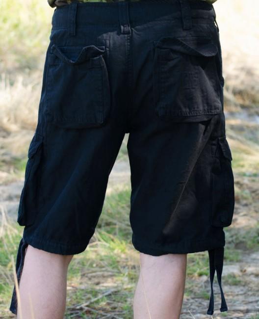 Surplus Vintage pantaloni scurți, negri