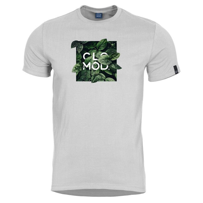 CloMod Leaves tricou scurt, alb