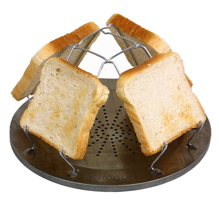 Coghlans Camp Stove Toaster prăjitor pliabil pentru benzină, parafină și aragaze