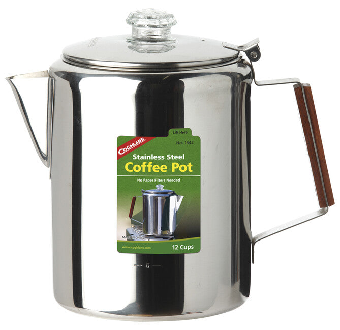 Coghlans CL cană din oțel inoxidabil de cafea 12 căni Coffee Pot