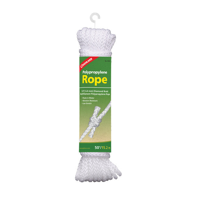 Coghlans PP coardă plutitoare 6,4 mm, 15 m, albă