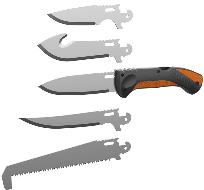 Cold Steel CLICK N CUT HUNTING FIELD KIT cuțit cu lamă fixă cu teacă