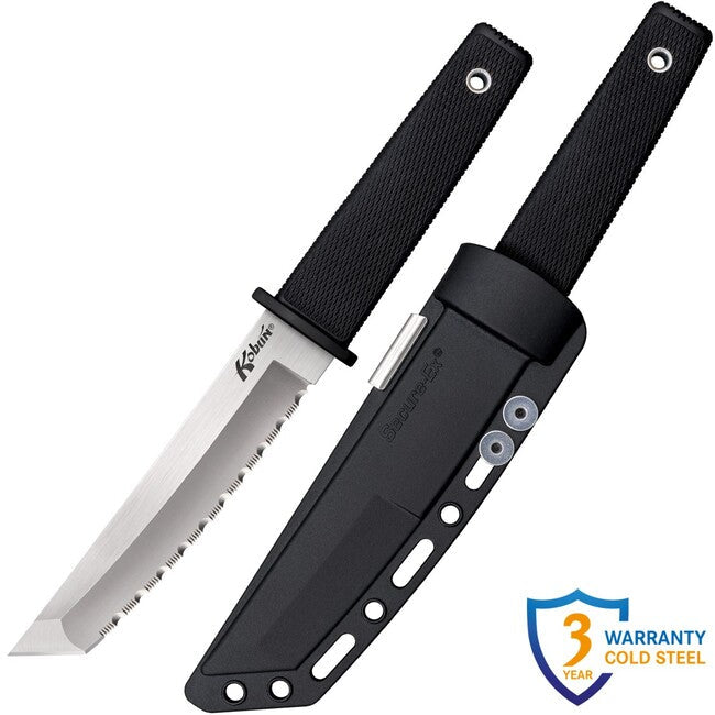Cold Steel Kobun cuțit cu lamă fixă Serrated (AUS8A)