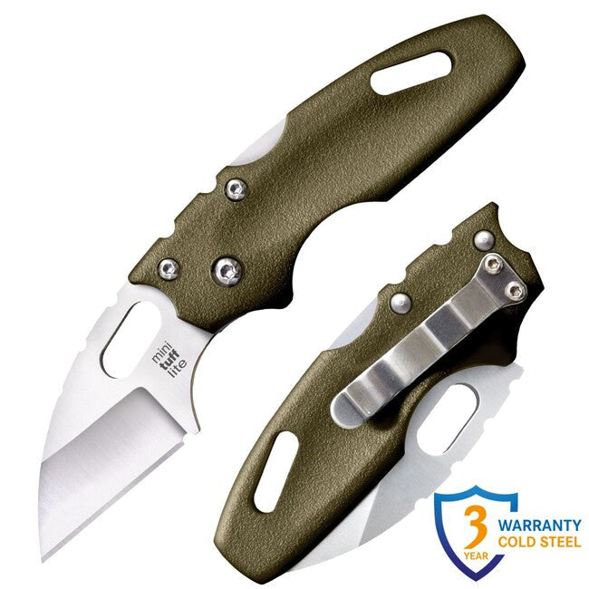 Cold Steel Mini Tuff Lite briceag Plain Edge, OD Green