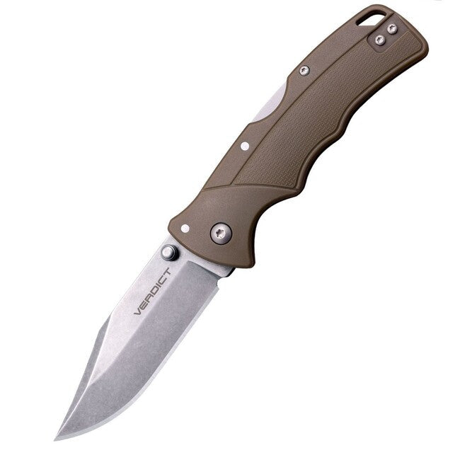 Cold Steel VERDICT CLIP POINT briceag 4116SS FDE GFN HANDLE