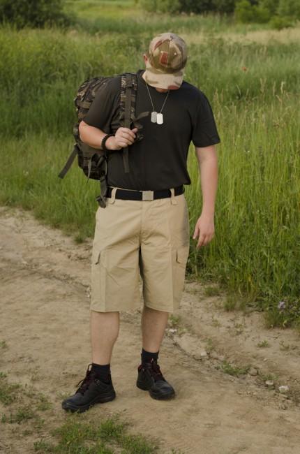 Helikon-Tex CPU pantaloni scurți Rip-Stop, khaki