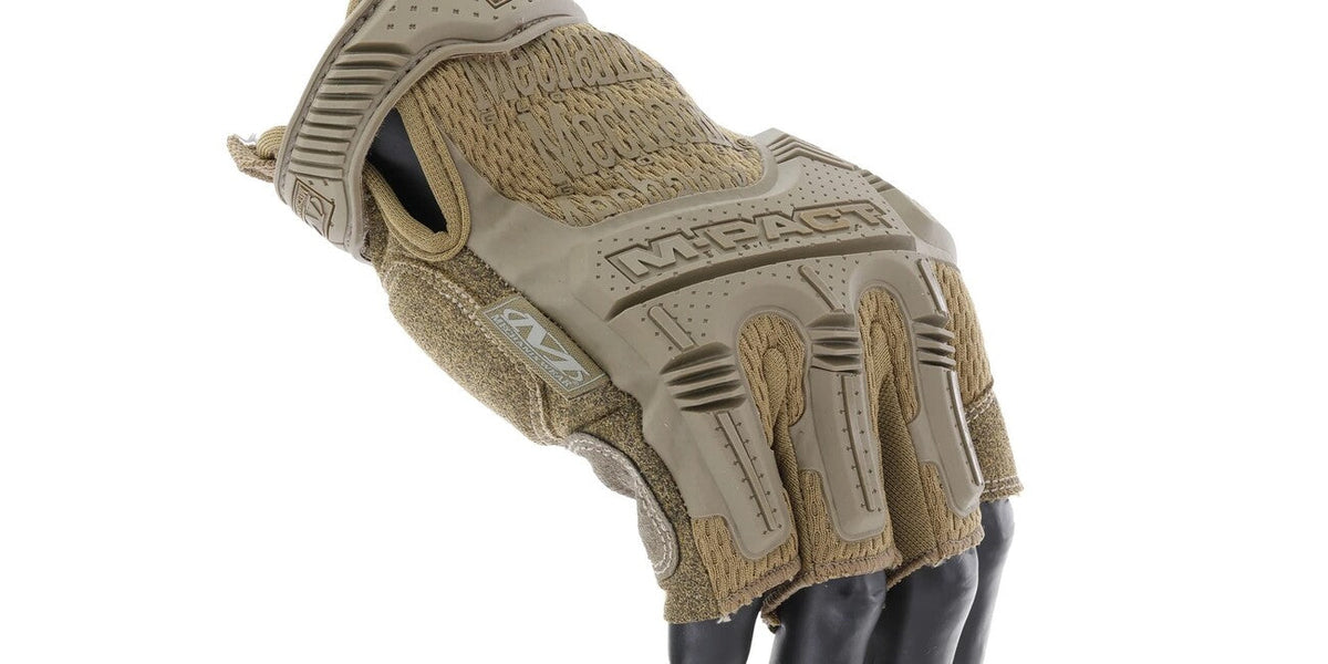Mechanix M-Pact mănuși cu protecție la impact fără degete, coyote