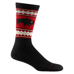Darn Tough VanGrizzle Boot șosete mediu ușoare cu pernă, negre
