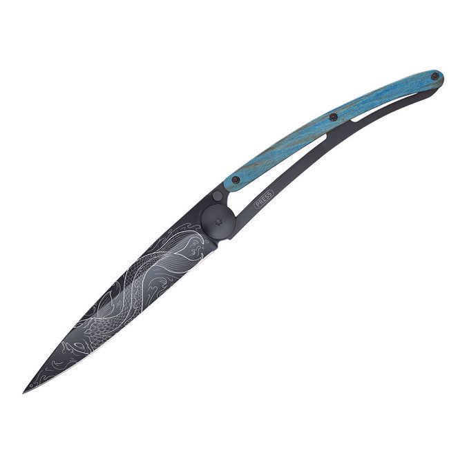 Deejo Fish briceag Black tattoo blue beech