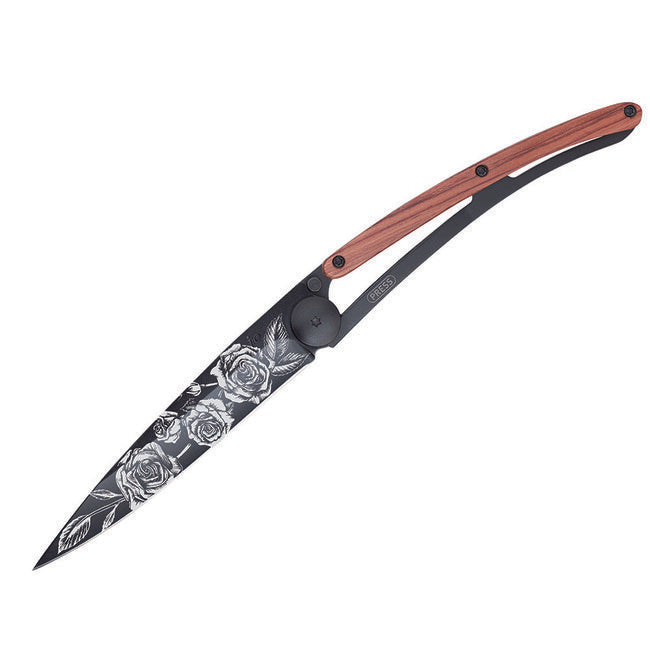 Deejo Black tattoo briceag coralwood trandafiri