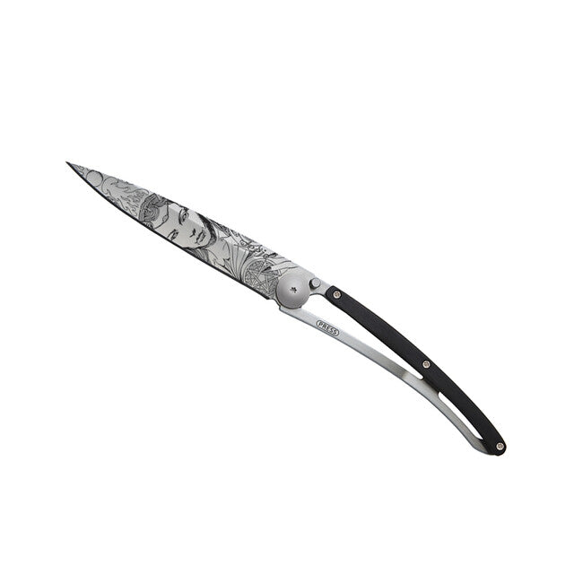Deejo Fantasy Succubus briceag ebony wood