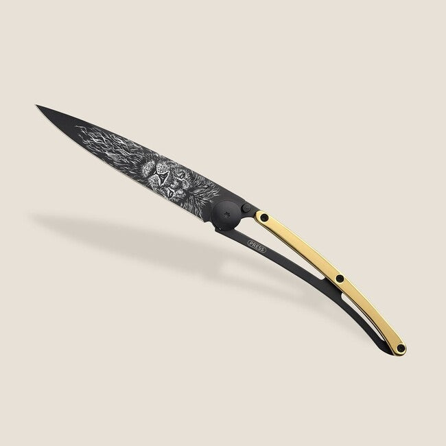 Deejo GOLD Tattoo briceag 23kt yellow, Leu