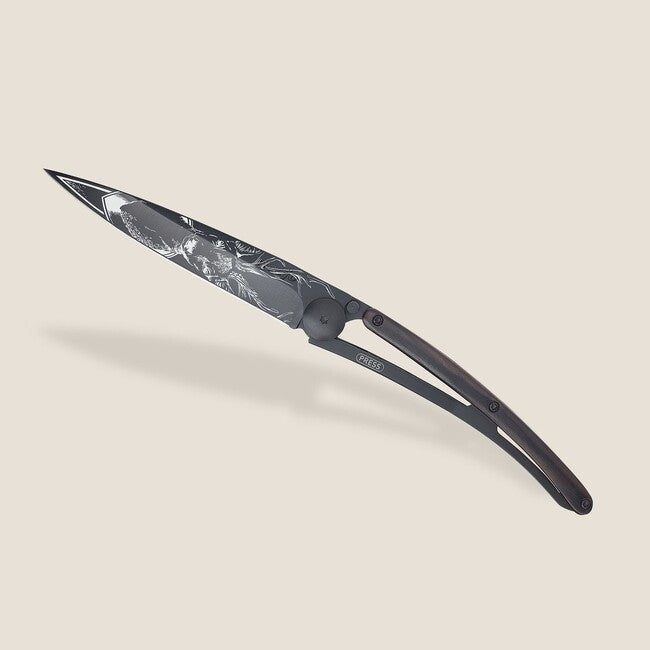 Deejo Nature briceag black ebony wood Deer