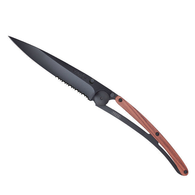 Deejo Serration briceag black coralwood