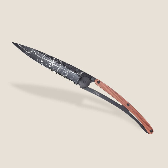 Deejo Terra Incognita briceag Serration, black coralwood