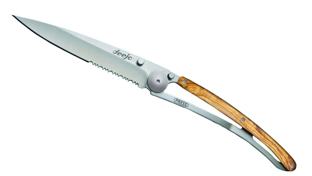 Deejo Serration briceag coralwood