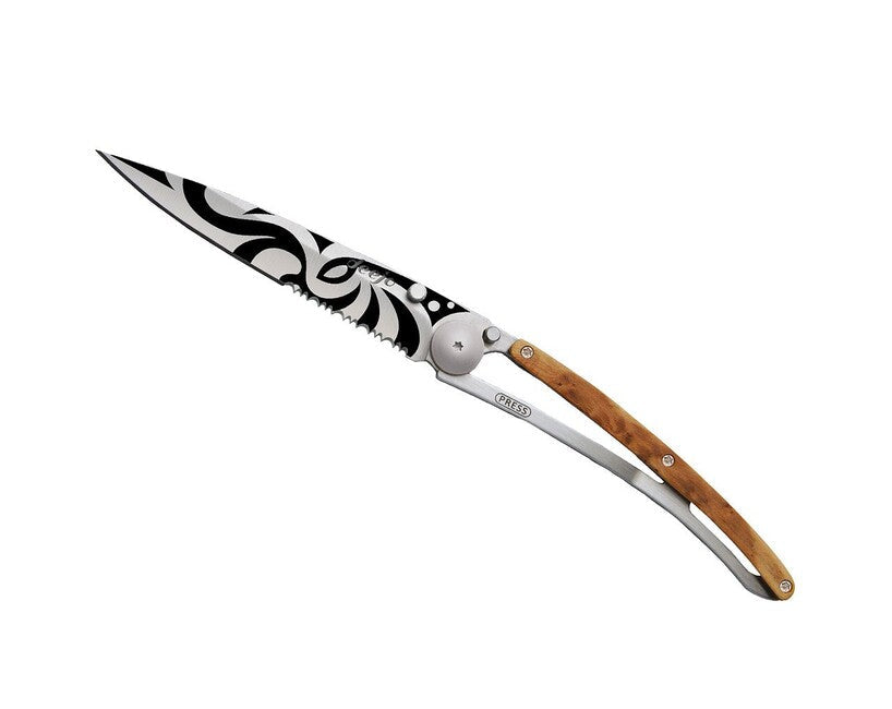 Deejo Serration briceag juniper Tribal