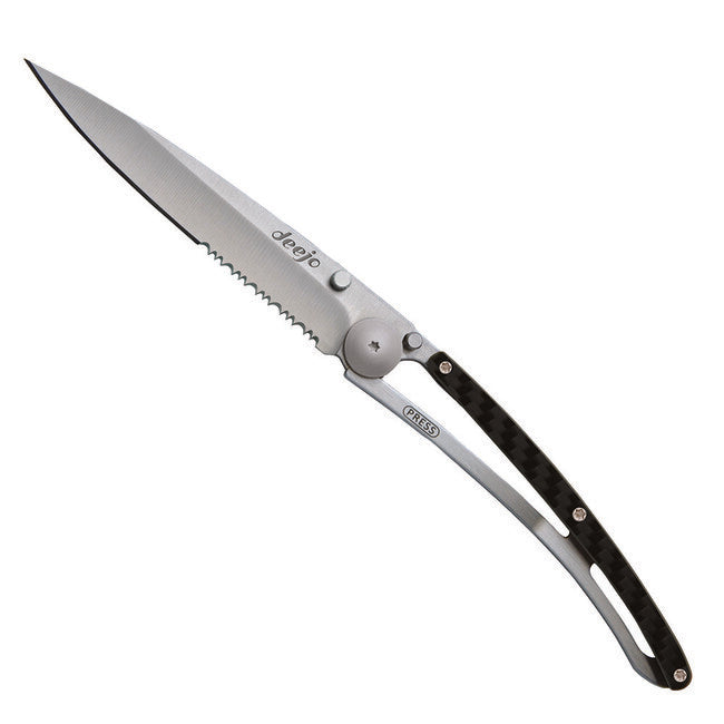 Deejo Serration briceag titan carbon