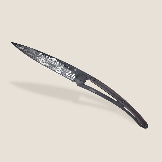 Deejo Tattoo briceag 24h Le Mans ebony wood Black, Night