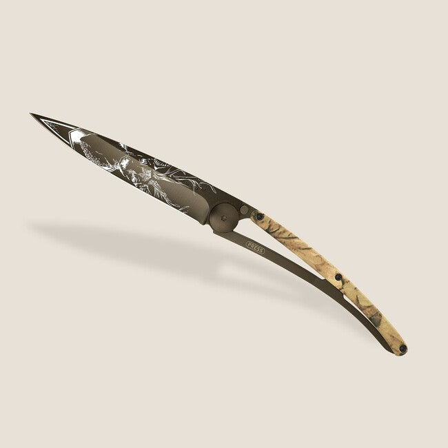Deejo Tattoo briceag black brown camo Deer